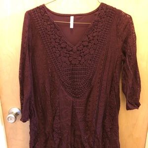 Target lace maroon dress